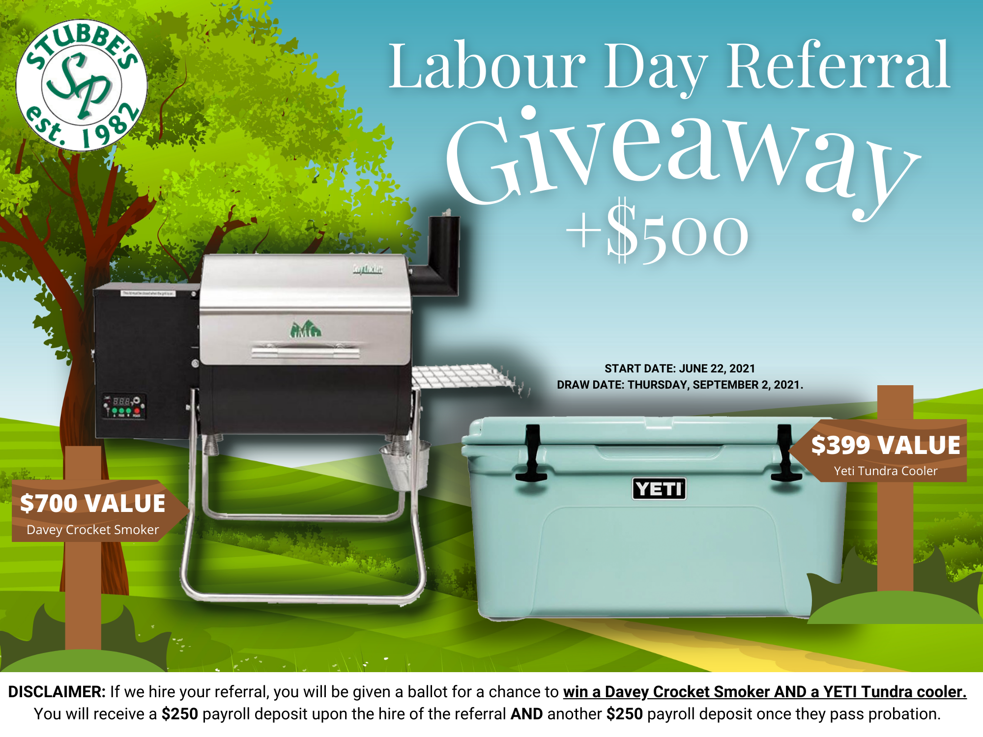 Labour Day Employee Referral Giveaway!